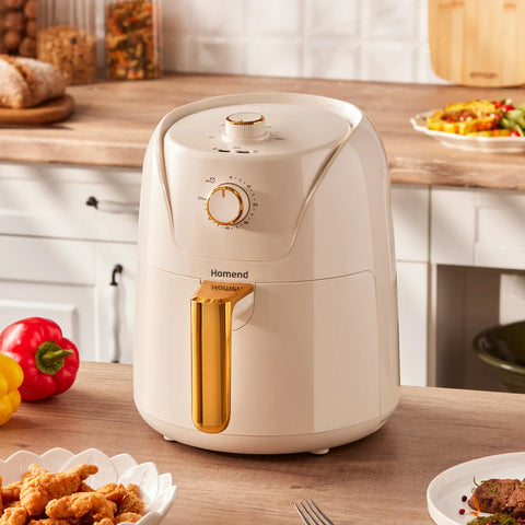 Homend Airfryday 2504H mit 8 verschiedenen Programmen, 4,3 Liter Airfryer Creme