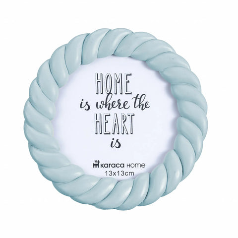 Karaca Home Harmony Runder Rahmen Blau