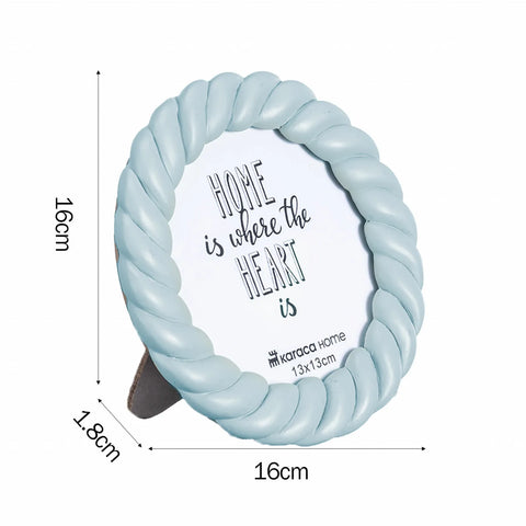 Karaca Home Harmony Runder Rahmen Blau