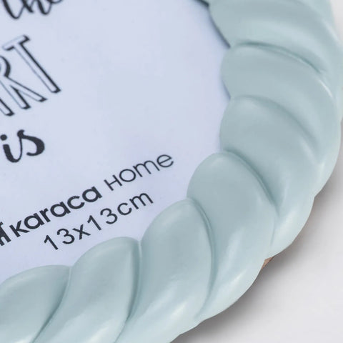 Karaca Home Harmony Runder Rahmen Blau