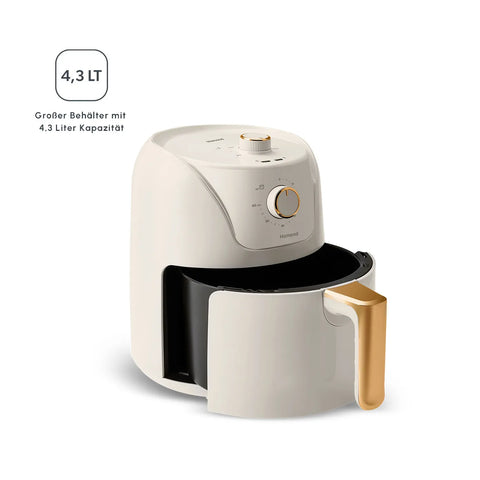Homend Airfryday 2504H mit 8 verschiedenen Programmen, 4,3 Liter Airfryer Creme