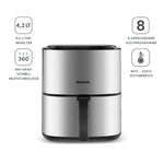 Homend Airfryday 2506H Airfryer mit 8 verschiedenen Programmen 4,2 Liter Inox