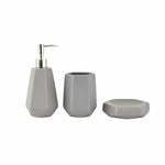 Karaca Home Ruby Bad-Accessoires-Set, 3-teilig, grau
