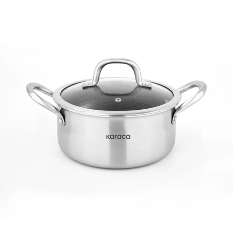 Karaca PowerSteel 316+ Stahl Kochtopfset, 7-teilig