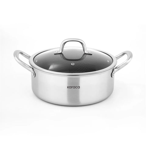 Karaca PowerSteel 316+ Stahl Kochtopfset, 7-teilig