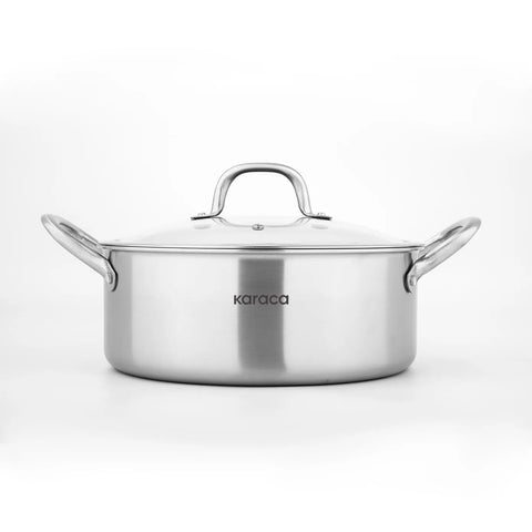 Karaca PowerSteel 316+ Stahl Kochtopfset, 7-teilig