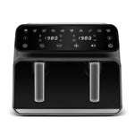 Karaca Multifry XXXL 9 Liter Airfryer Mit Einer Kammer, Trennwand und Glasfenster