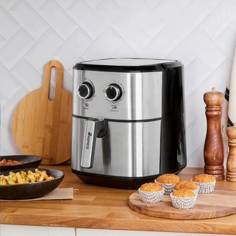 Karaca Multifry Inox Doppelfritteuse,1700W, 5,5 Liter XL