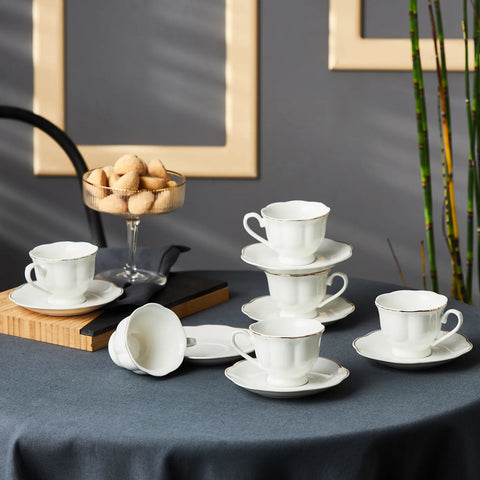 Karaca Bell Kaffeetassen-Set, 6 Personen, 90 ml