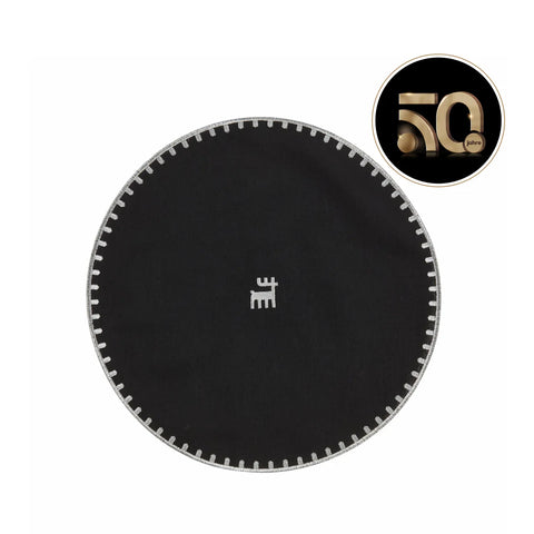 Karaca-Kollektion zum 50-jährigen Jubiläum Platzdeckchen Schwarz Silber