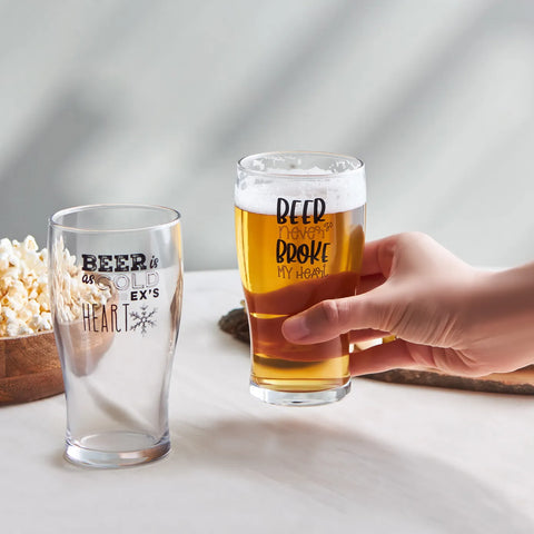 Karaca Fritz Bierglas-Set 2 Stück, 454 ml
