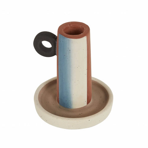 Karaca Home Einfacher Kerzenleuchter, Braun, 9,6 cm 