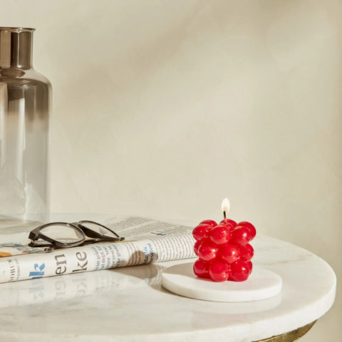 Karaca Home Buble Kerze, Rot