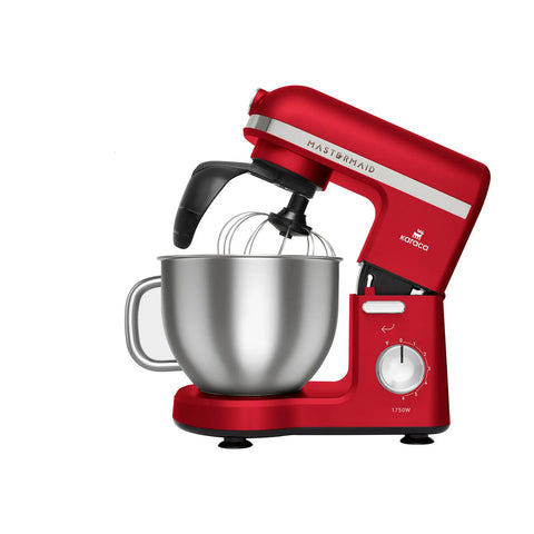 Karaca Mastermaid Chef Pro Doppelarm-Standmixer Imperial Rot 1750 W