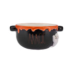 Karaca Halloween Magic Keramik Schüssel, 21cm, Orange Schwarz