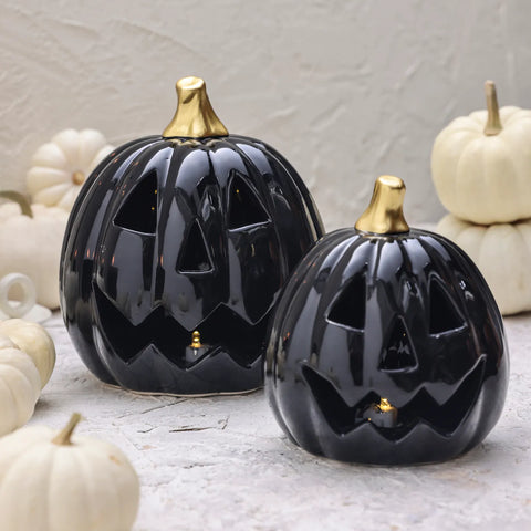 Karaca Halloween Led Licht Schmuckstück, 15cm, Schwarz