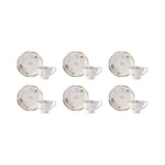 Karaca Antika 6 Personen Kaffeetassen-Set, 80 ml
