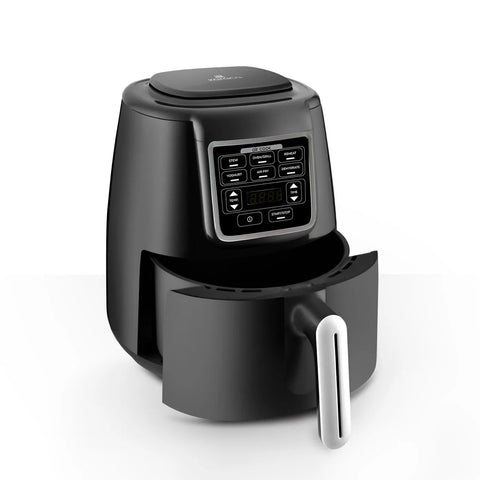 Karaca Air Cook XL 2 in 1 Sprechender Airfryer, schwarz chrom