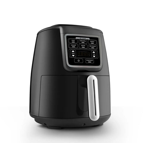 Karaca Air Cook XL 2 in 1 Sprechender Airfryer, schwarz chrom