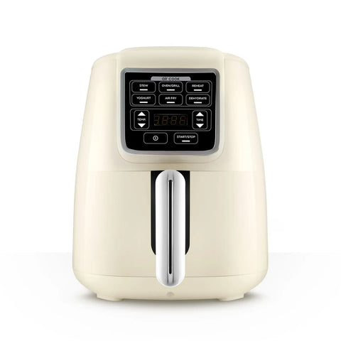 Karaca Air Cook XL 2 in 1 Sprechender Airfryer, ikonisches beige