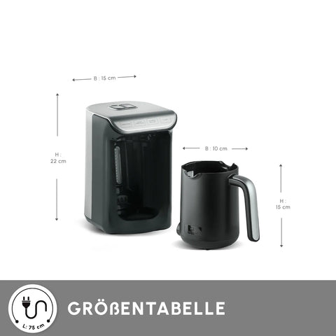 Karaca Hatır Kaffeemaschine mit Röstfunktion Space Gray