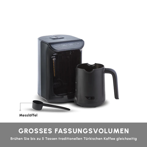 Karaca Hatır Kaffeemaschine mit Röstfunktion  Anthrazit, 535W