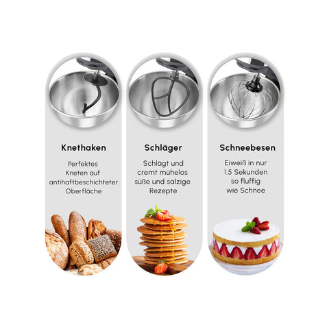 Karaca Mastermaid Chef Pro Doppelgriff Standmixer Space Grau, 5L, 1500W