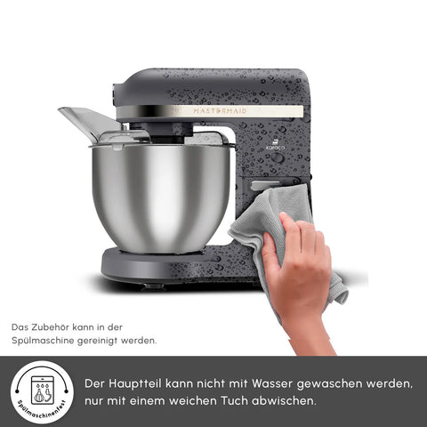 Karaca Mastermaid Chef Pro Doppelgriff Standmixer Space Grau, 5L, 1500W