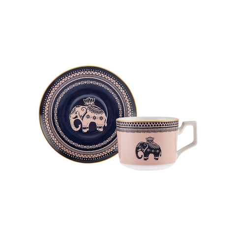 Karaca Elephant Teetassen Set für 2 Personen, 220 ml