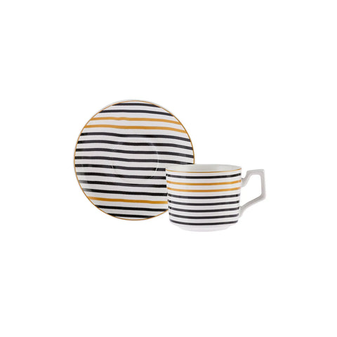 Karaca Nossa Teetassen-Set für 6 Personen, 220 ml