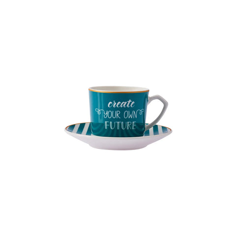 Karaca Glück 6 Personen Kaffeetassen-Set, 80 ml