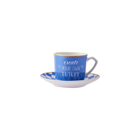 Karaca Glück 6 Personen Kaffeetassen-Set, 80 ml
