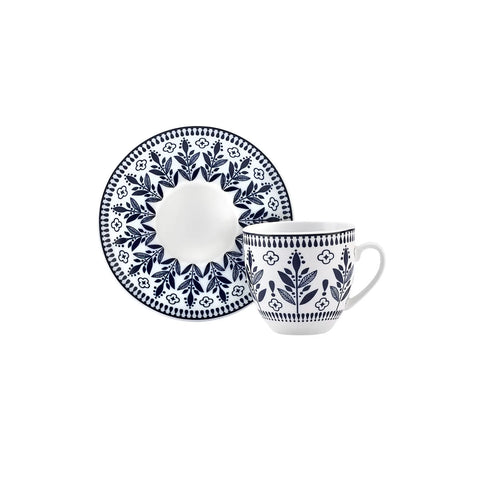 Karaca Peyker Kaffeetassen-Set für 6 Personen, 85 ml