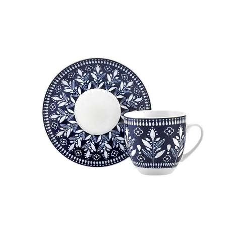 Karaca Peyker Kaffeetassen-Set für 6 Personen, 85 ml