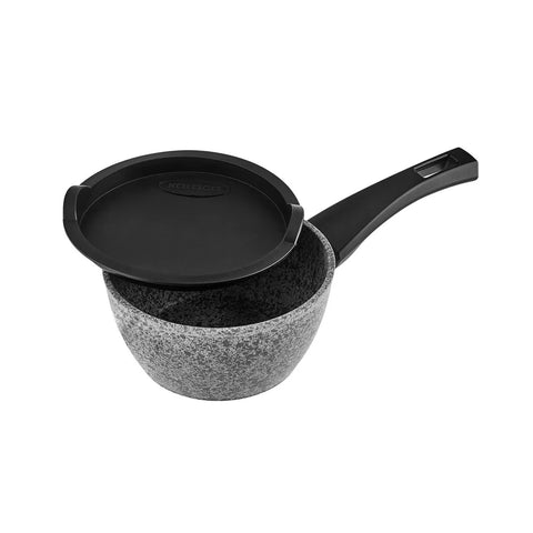 Karaca Bio Granit Grau Stein 5 Teiliges Kochtopfset