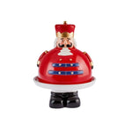 Karaca Christmas Nussknacker Tortenständer 22cm, Rot