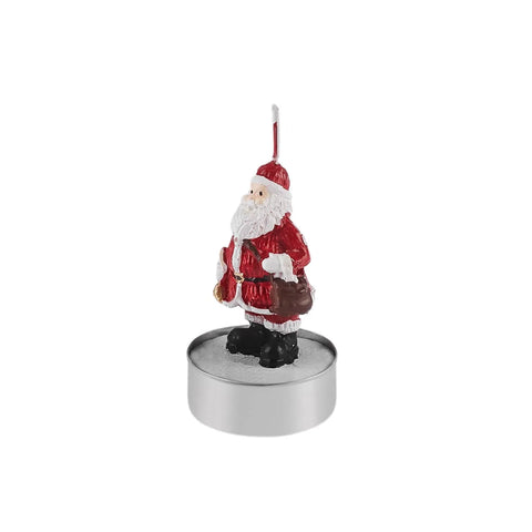 Karaca Weihnachten Santa 3 Teilig Kerze, 18.5x6.7cm, Rot