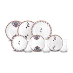Karaca Nakkaş Dessert-Set für 6 Personen, 18 teilig