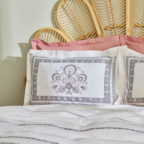 Karaca Home Efren Doppel Pique Set, 100% Baumwolle, Grau