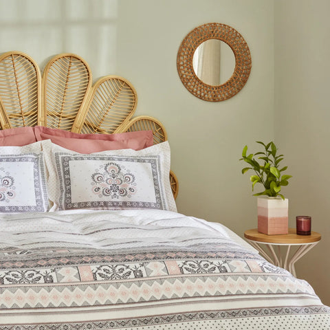 Karaca Home Efren Doppel Pique Set, 100% Baumwolle, Grau