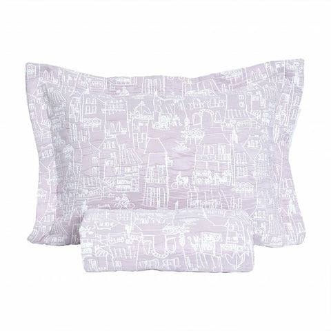 Karaca Home Young City Einzelne Bettdecken Set, Flieder