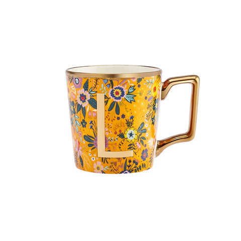 Karaca Flower L Buchstabe Becher 350 ml