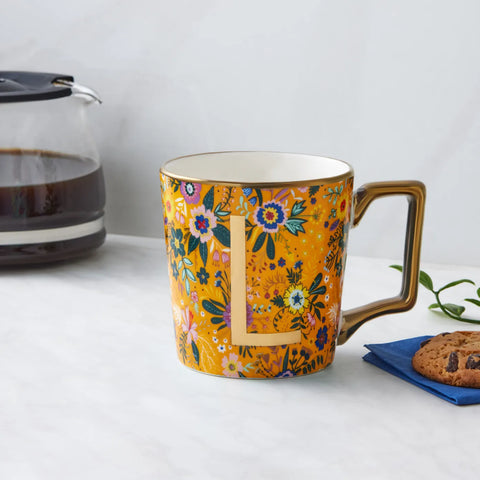 Karaca Flower L Buchstabe Becher 350 ml
