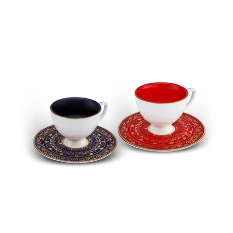 Karaca Republik Jahrhundert Egemen Kaffeetassen-Set für 2 Personen, 80 ml