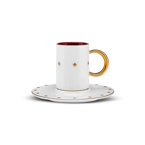 Karaca Republik Jahrhundert Cumhur Kaffeetassen-Set für 2 Personen, 80 ml