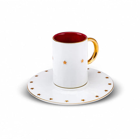 Karaca Republik Jahrhundert Cumhur Kaffeetassen-Set für 2 Personen, 80 ml