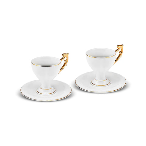 Karaca Republik Jahrhundert Halide Kaffeetassen-Set für 2 Personen, 85 ml