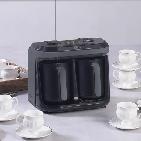 Karaca Hatır Hüp Duet Aromatische Türkische Kaffeemaschine, Raumgrau