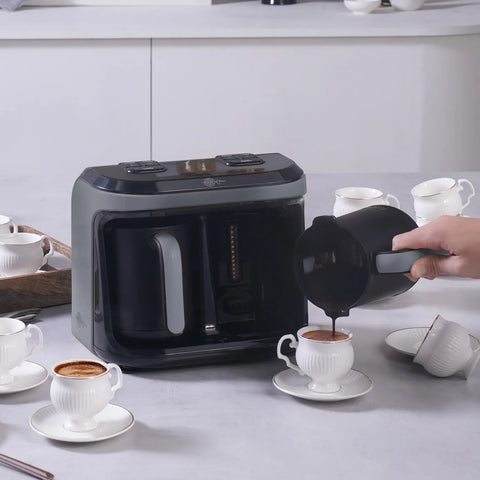 Karaca Hatır Hüp Duet Aromatische Türkische Kaffeemaschine, Raumgrau