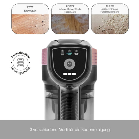 Karaca Vantuz Power Force Max 2 in 1 Rosegold Akku Staubsauger Staubsauger